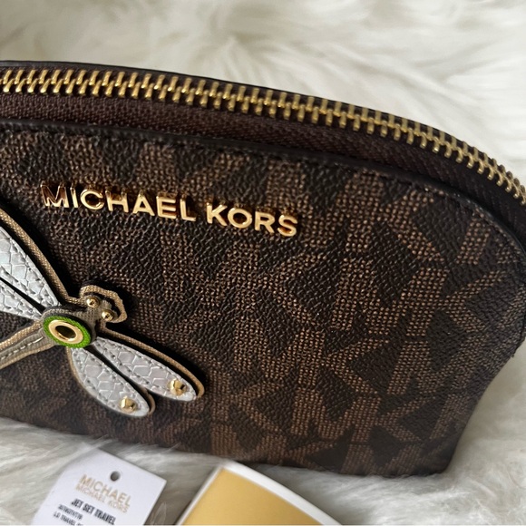 Michael Kors Brown Dragonfly Pouch - Picture 9 of 11
